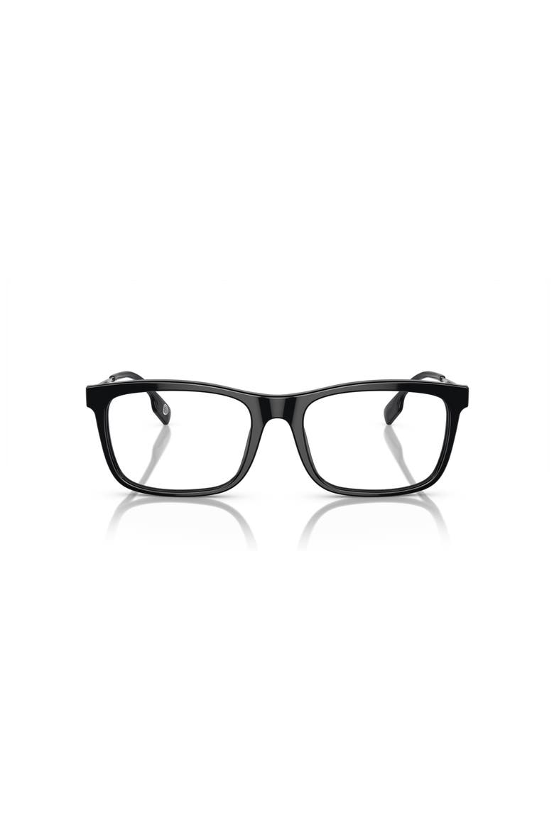 55mm Rectangle optical glasses, Alternate, color, Black/ Silver