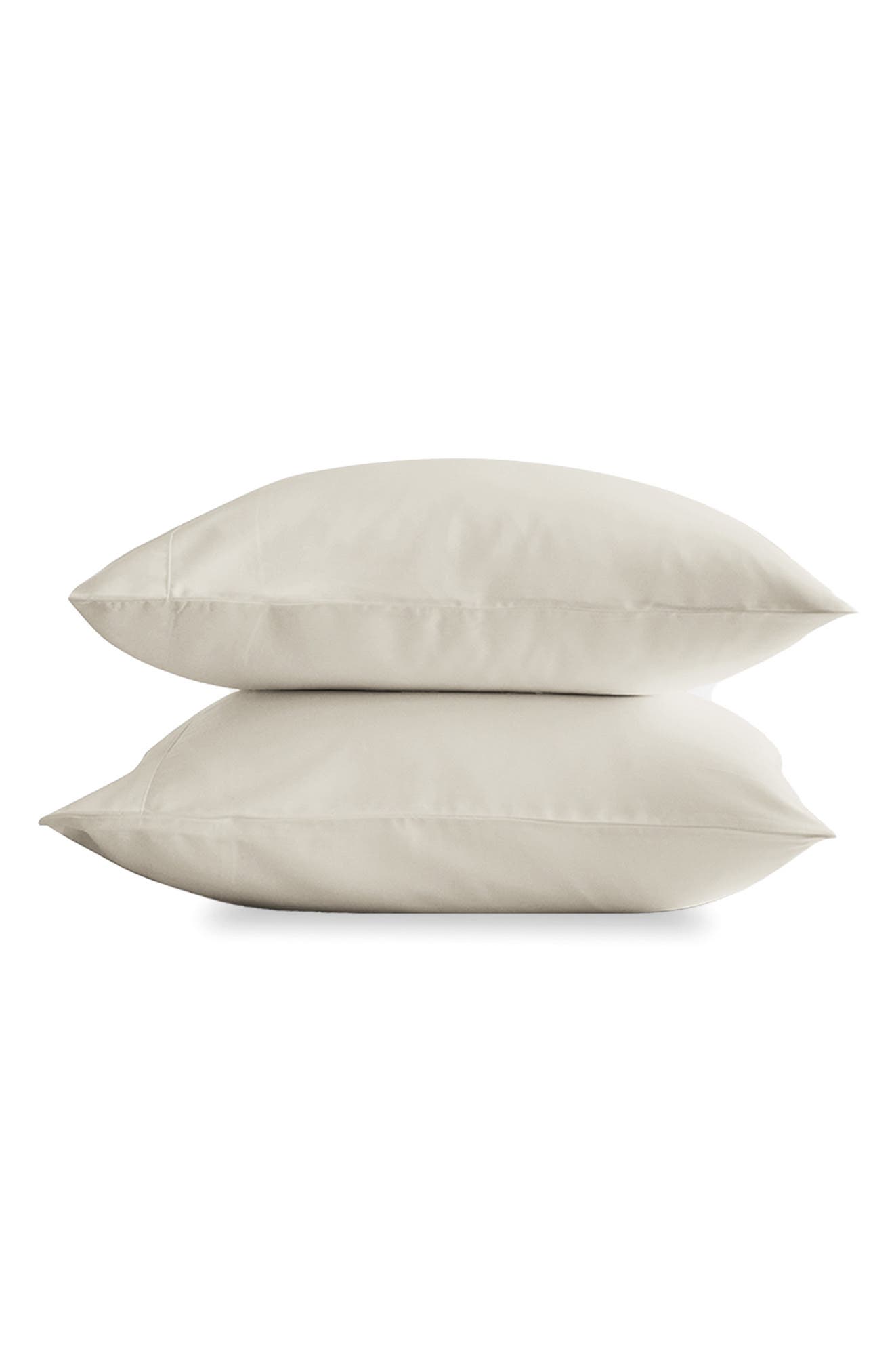 Sijo Set Of 2 Sateen Pillowcases In Sand