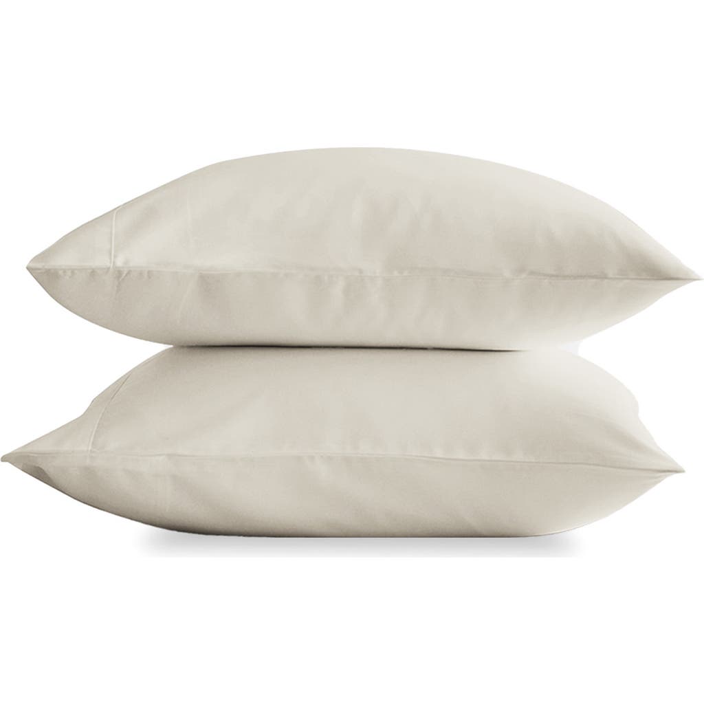 Sijo Set Of 2 Sateen Pillowcases In Sand