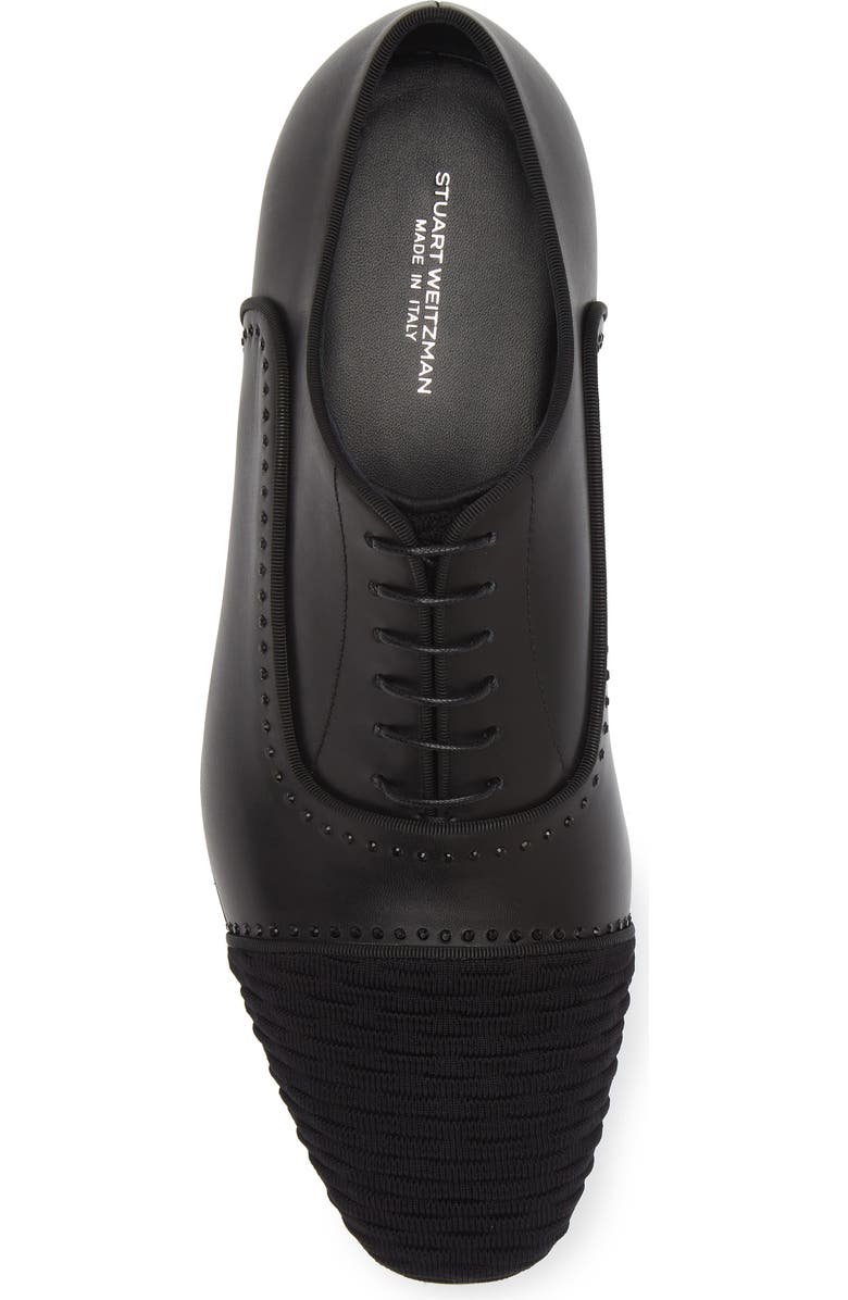 Stuart Weitzman Premiere Party Cap Toe Oxford, Alternate, color, Black