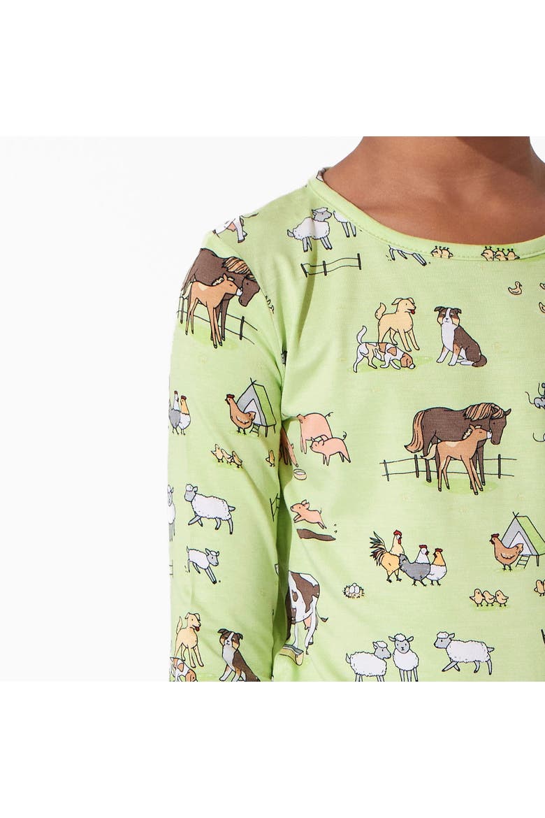 Kids' Farm Animals Set of 2 Piece Pajamas, Alternate, color, Farm Animals