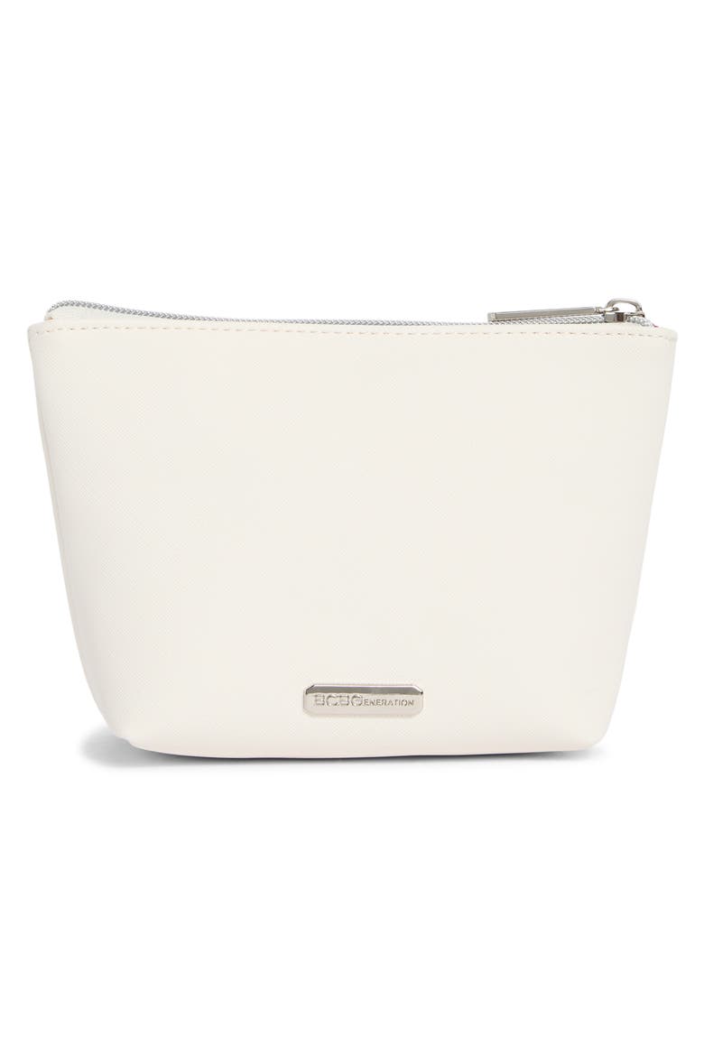 Selfie Prep Cosmetic Case, Alternate, color, ECRU