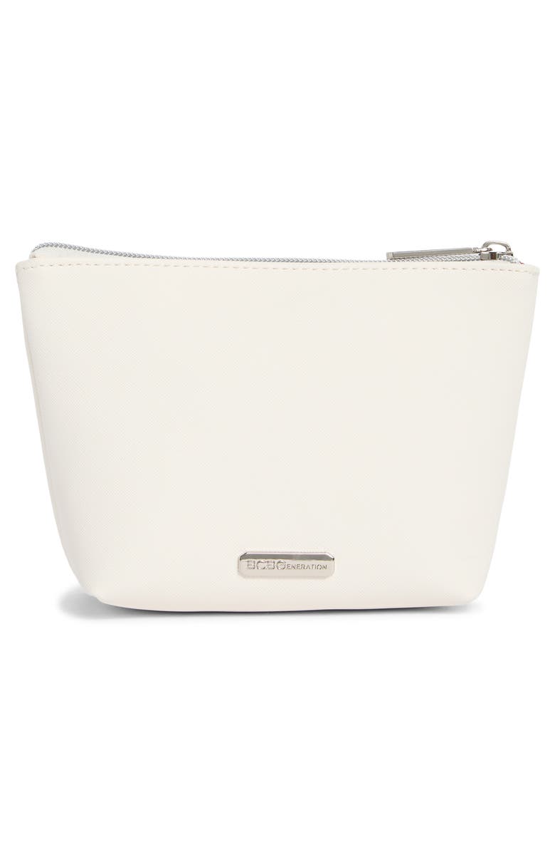 BCBG Selfie Prep Cosmetic Case, Alternate, color, Ecru