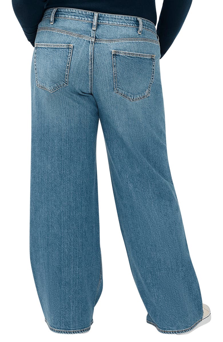 Silver Jeans Co. Suki Curvy Mid Rise Wide Leg Jeans, Alternate, color, Indigo