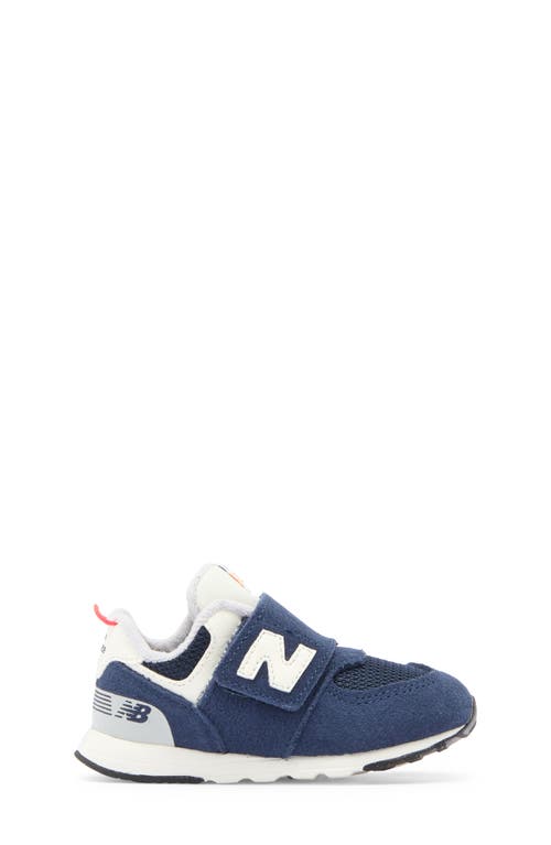 New Balance Kids' 574 New B Sneaker In Nb Navy/blast Red