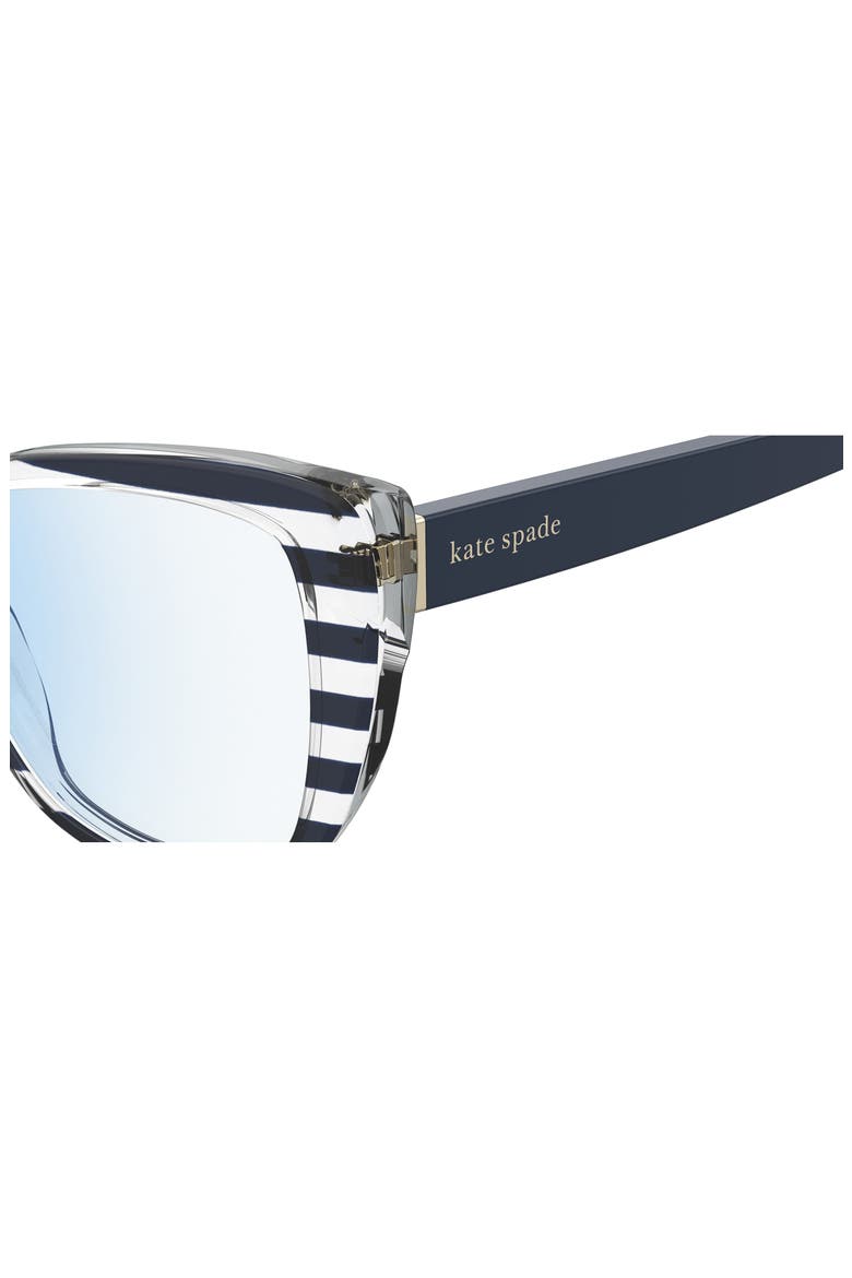 fiona 51mm cat eye sunglasses, Alternate, color, BLUE