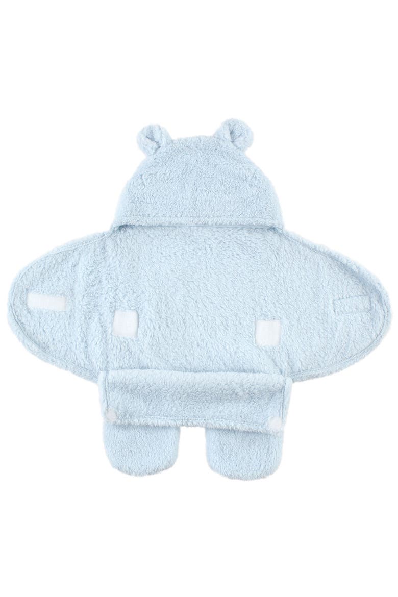 Cozy Fluffy Animal Print Stroller Footmuff, Alternate, color, Lt Blue