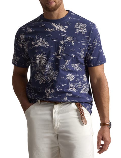 Big & Tall Printed Harbor Island Bear T-Shirt