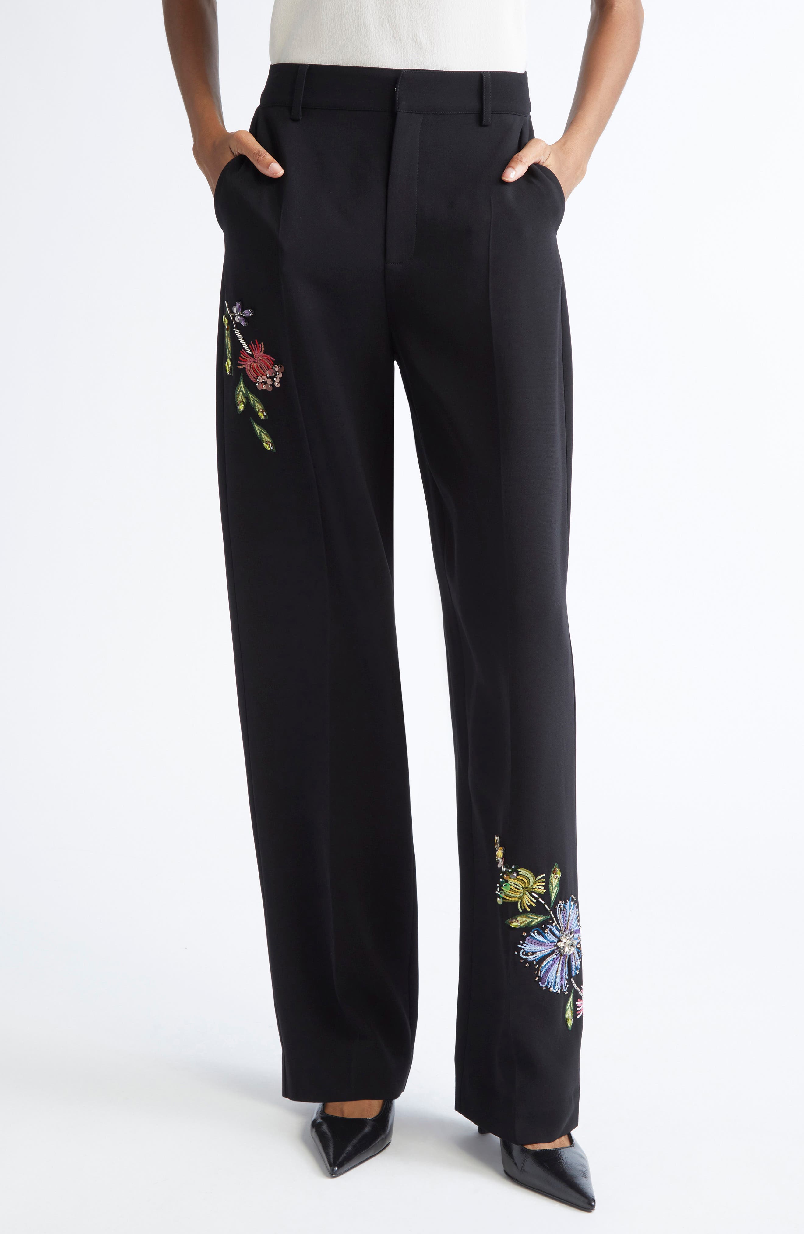 Cinq à Sept Floral Harlan Pants