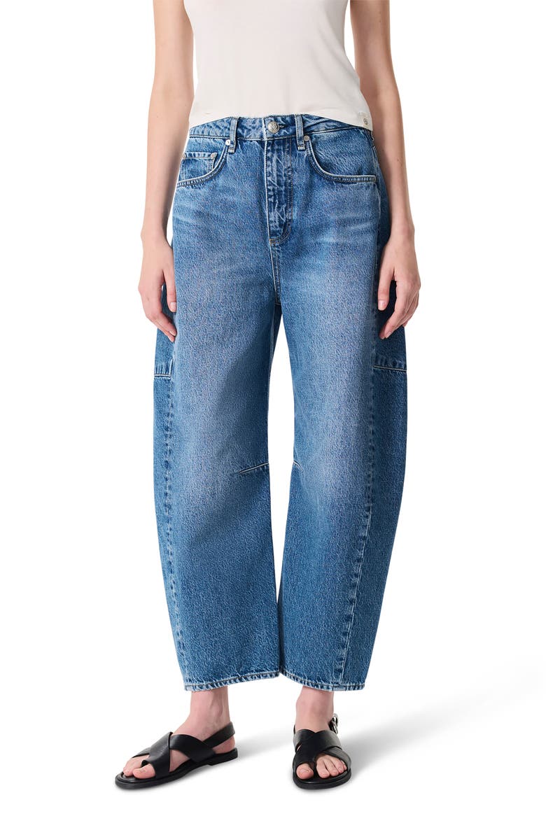 rag & bone Charlie High Waist Crop Barrel Jeans, Main, color,