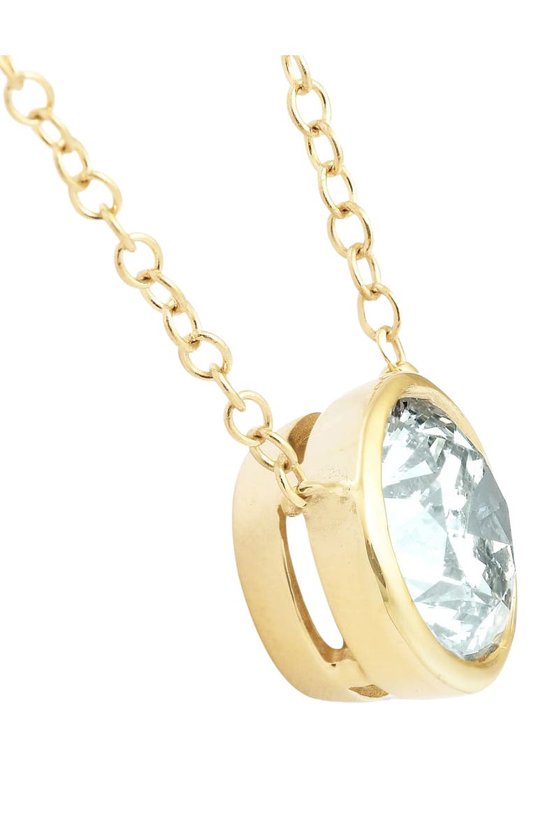 Bliss Diamond 1.88Ct Round Solitaire Diamond Bezel Pendant 14k Gold Lab Grown, Alternate, color,