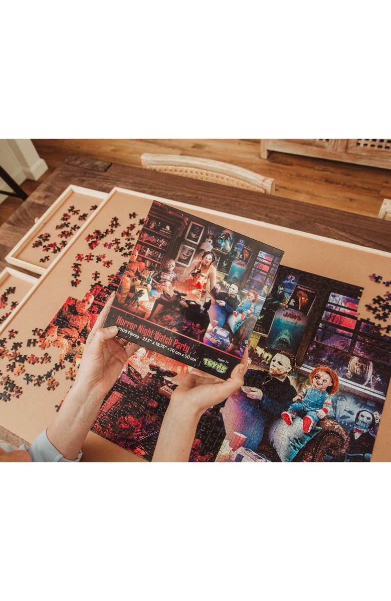 Toynk Horror Night Watch Party 1000 Piece Jigsaw Puzzle By Rachid Lotf, Alternate, color, Multi-Color