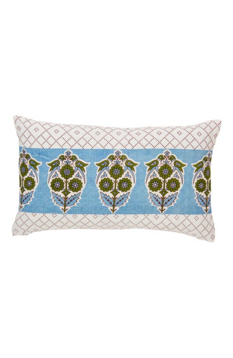 Parakeets Blue/Green Pillow Cover