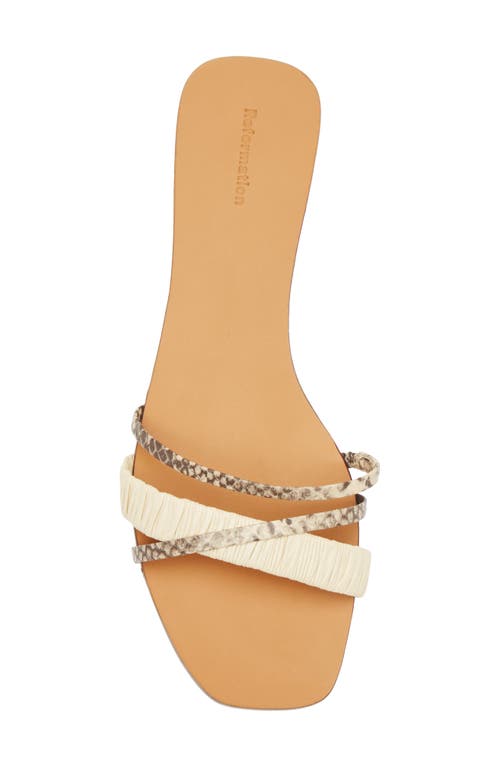 Reformation Katrina Strappy Slide Sandal
