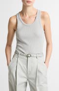 Vince Scoop Neck Rib Tank