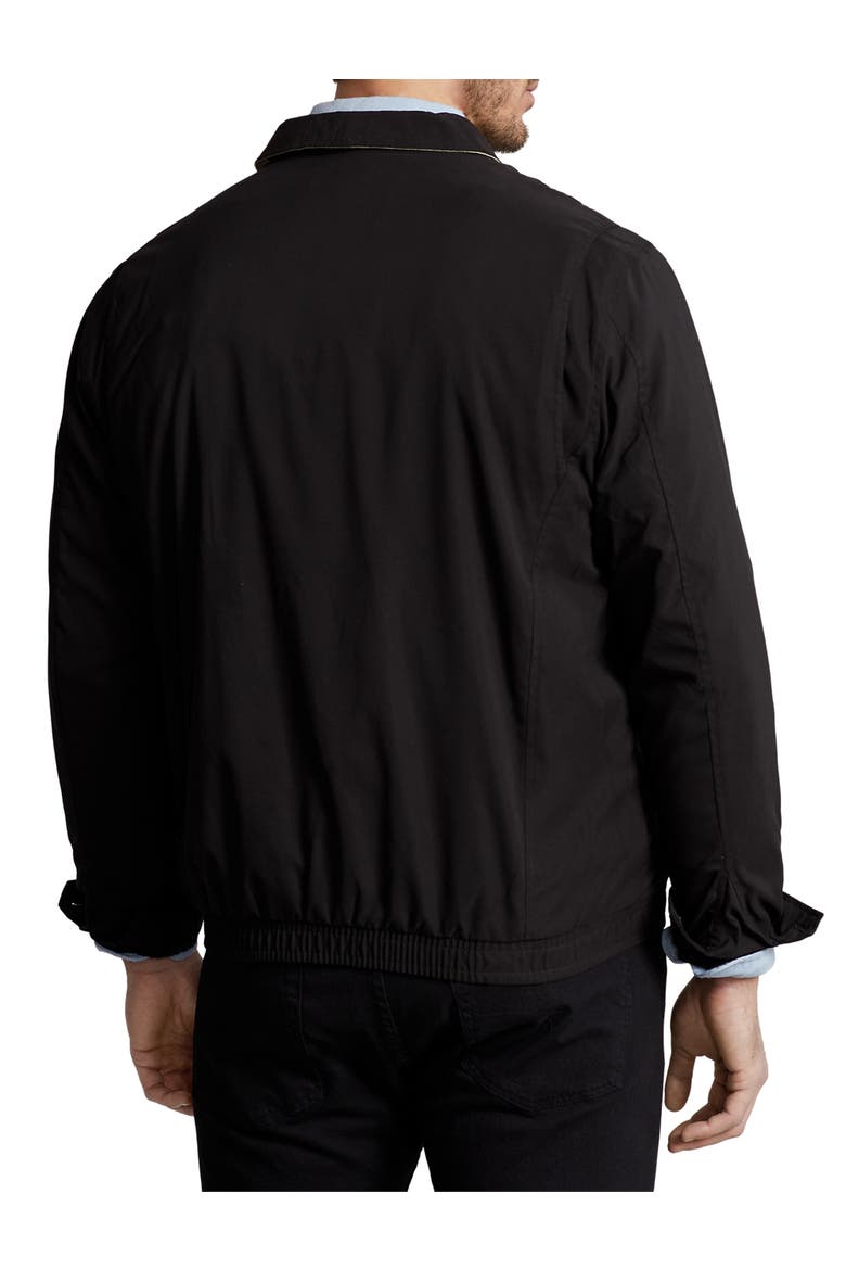 Big & Tall Microfiber Windbreaker, Alternate, color, BLACK