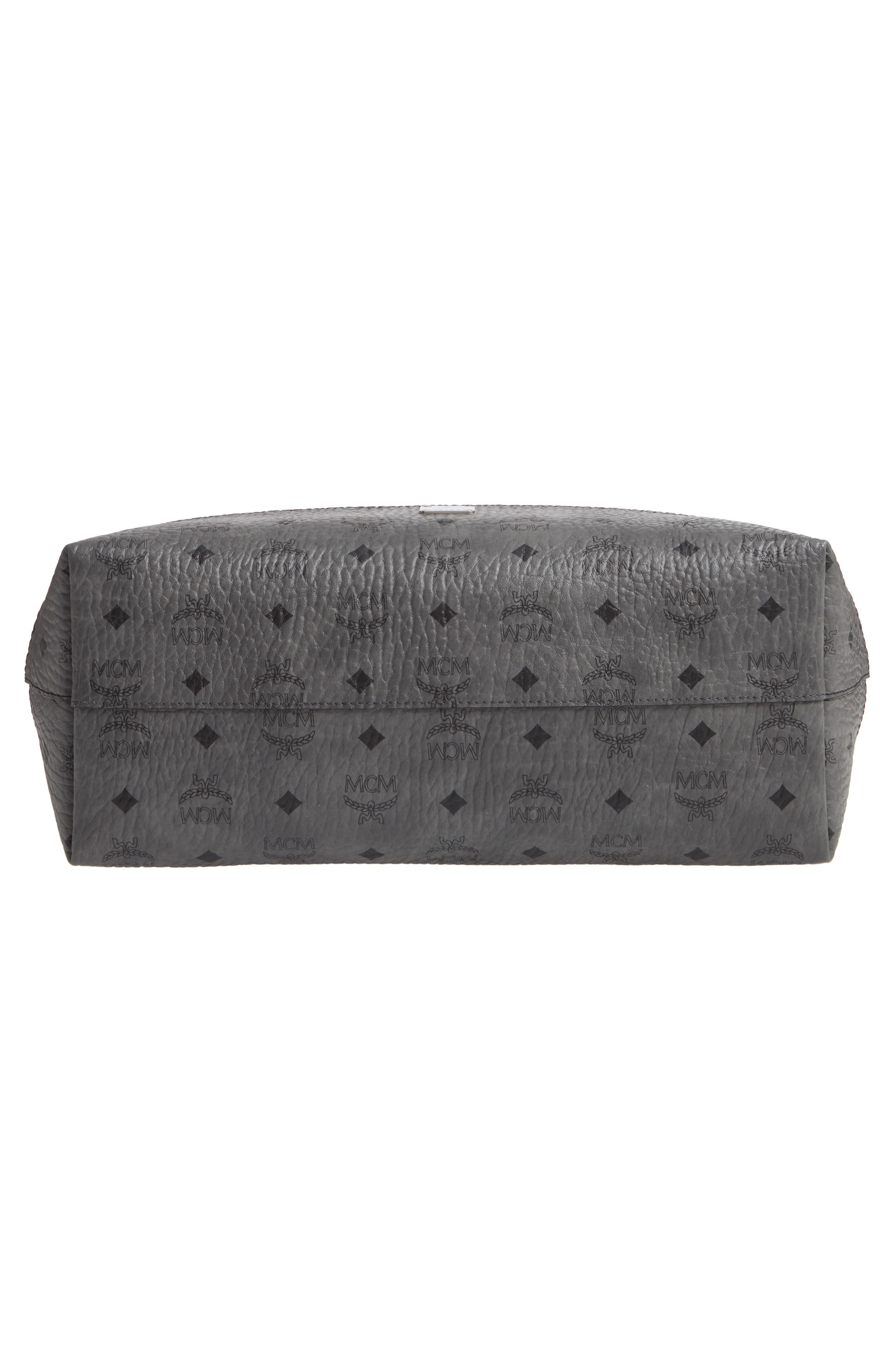 MCM Wilder Visetos Leather Shopper, Alternate, color, 