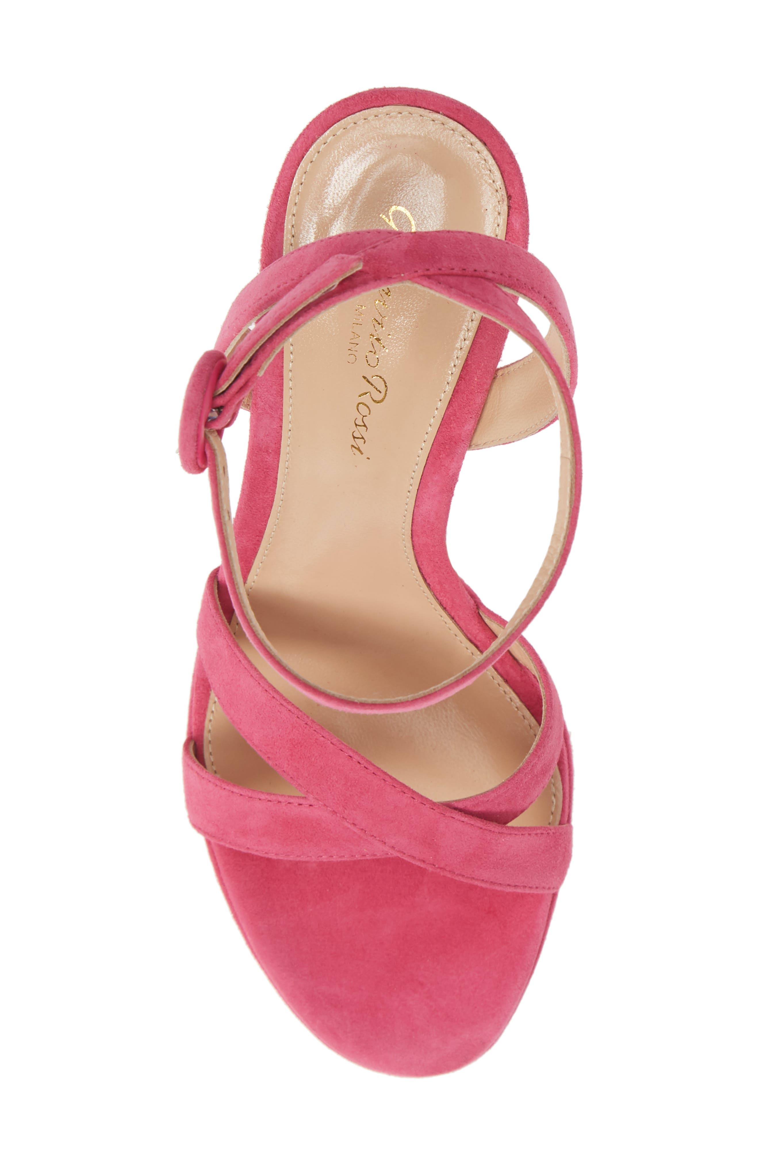 Gianvito Rossi Ankle Strap Platform Sandal, Alternate, color, 