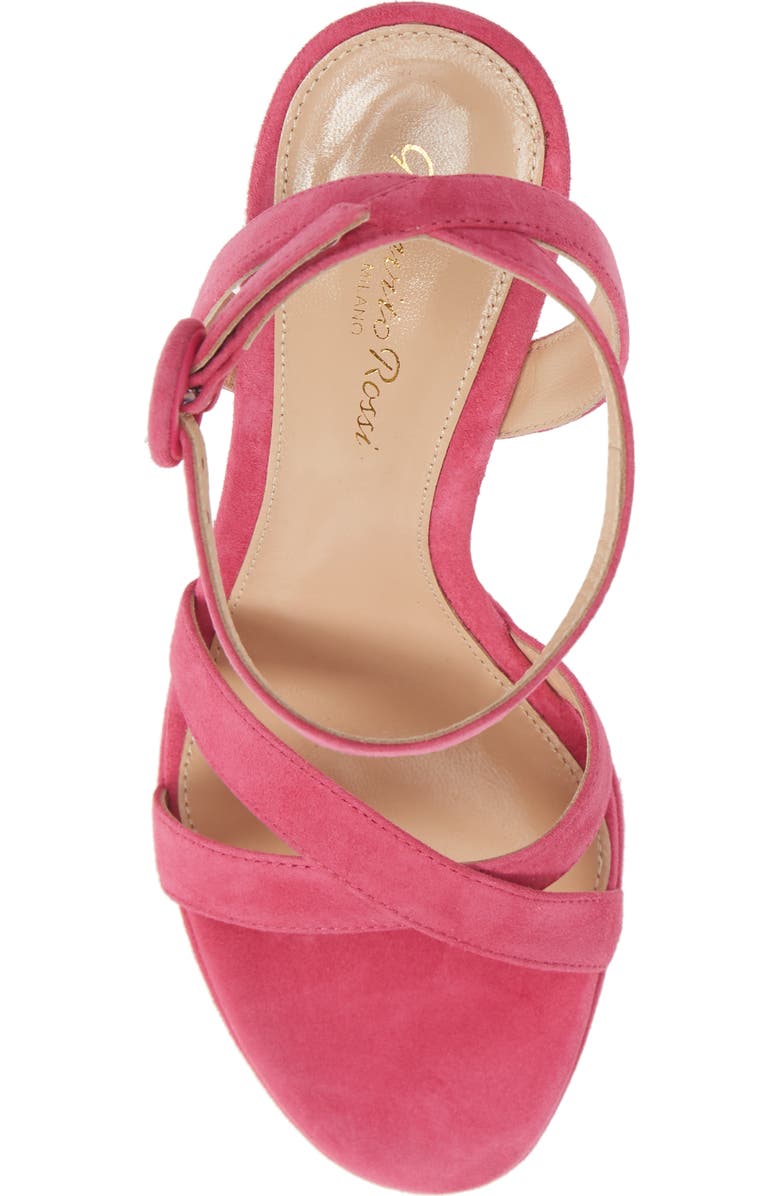 Gianvito Rossi Ankle Strap Platform Sandal, Alternate, color,