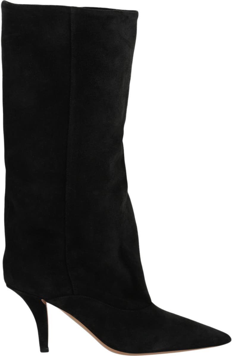 Paris Texas Ines Pointed Toe Boot, Alternate, color, Off Black