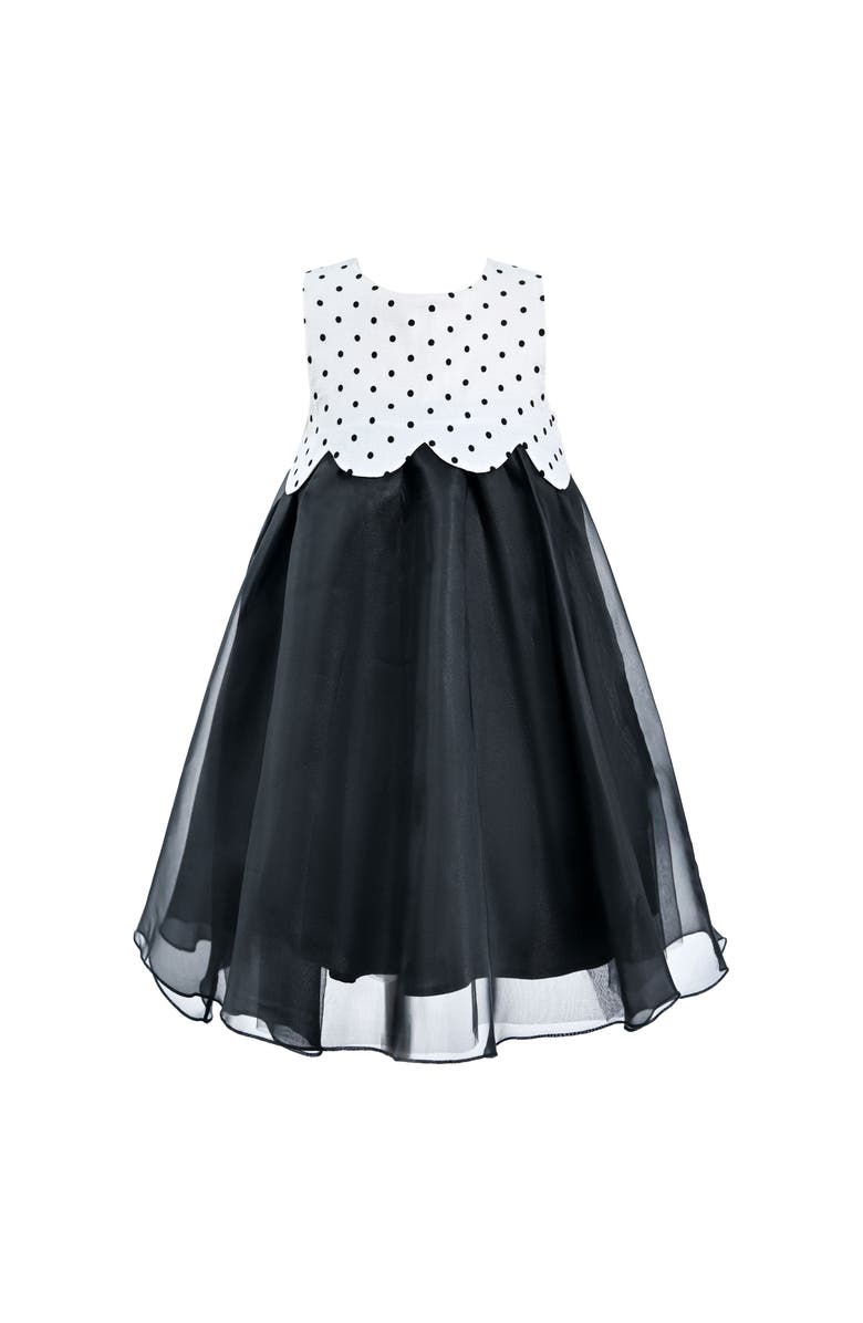 Tulleen Menorca Dress, Alternate, color, Black