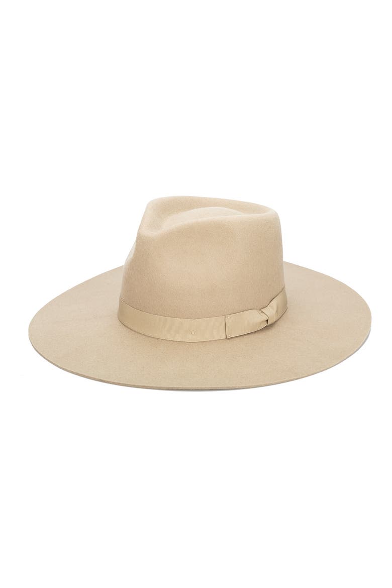 Julian Felted Wool Fedora, Main, color, BEIGE