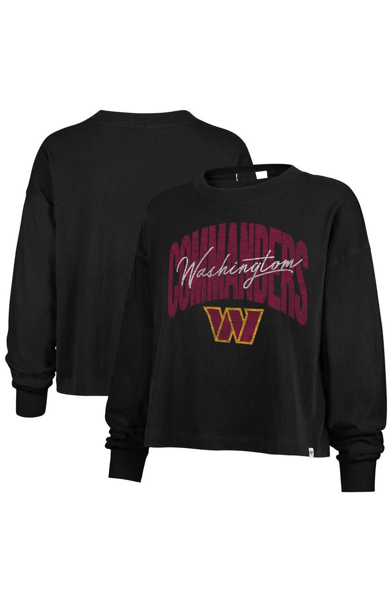 '47 Women's '47 Black Washington Commanders Muse Sydney Long Sleeve T-Shirt, Main, color, Black