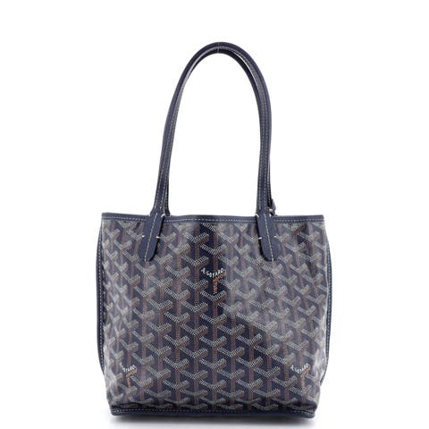 Anjou Reversible Tote Coated Canvas Mini