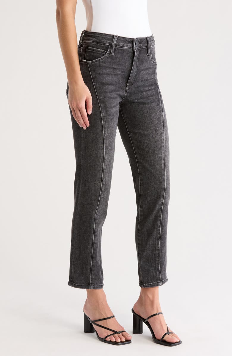 KUT from the Kloth Reese Fab Ab Seamed High Waist Ankle Slim Straight Leg Jeans, Alternate, color, 