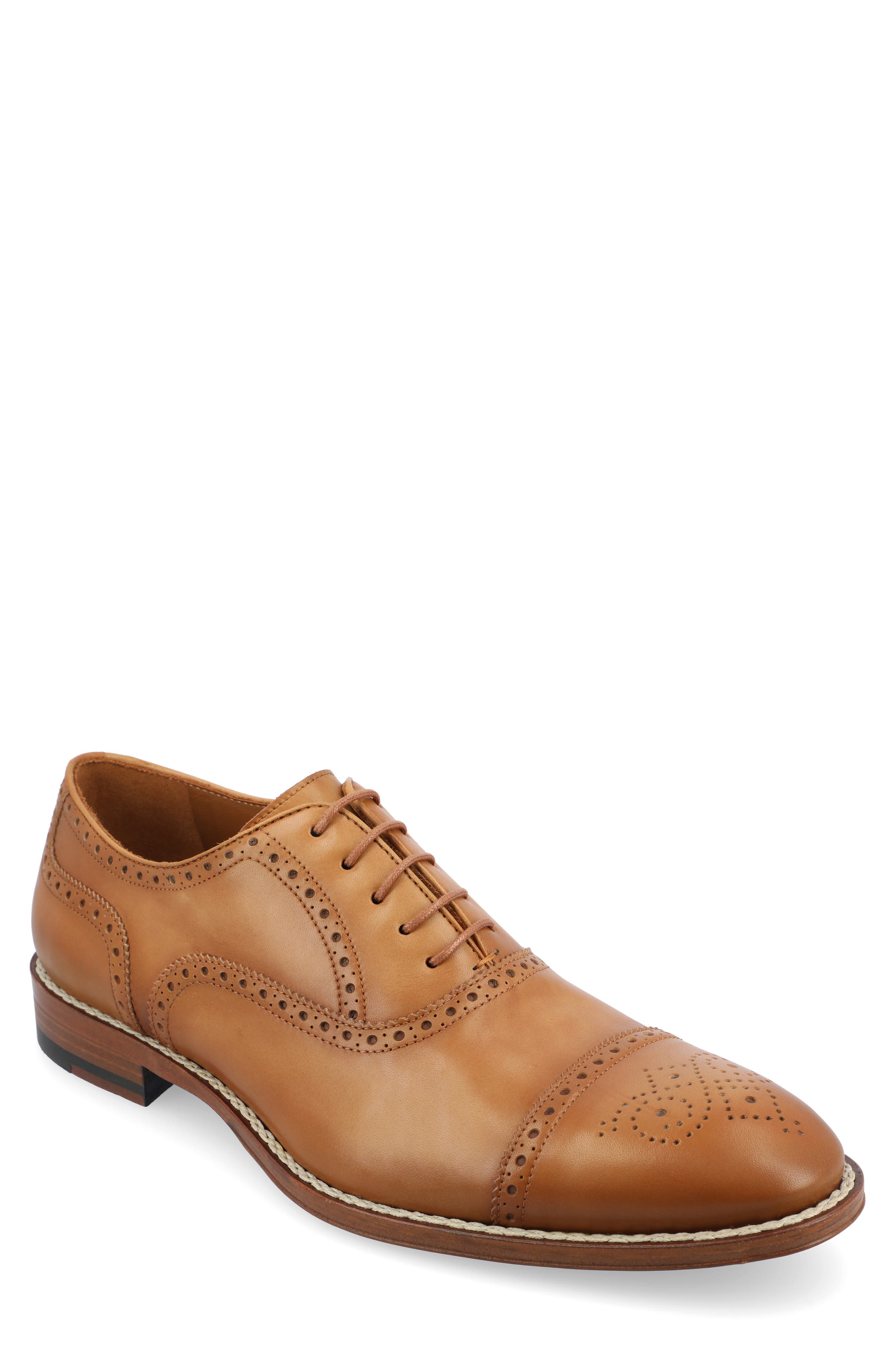 Noah Cap Toe Oxford, Main, color, HONEY