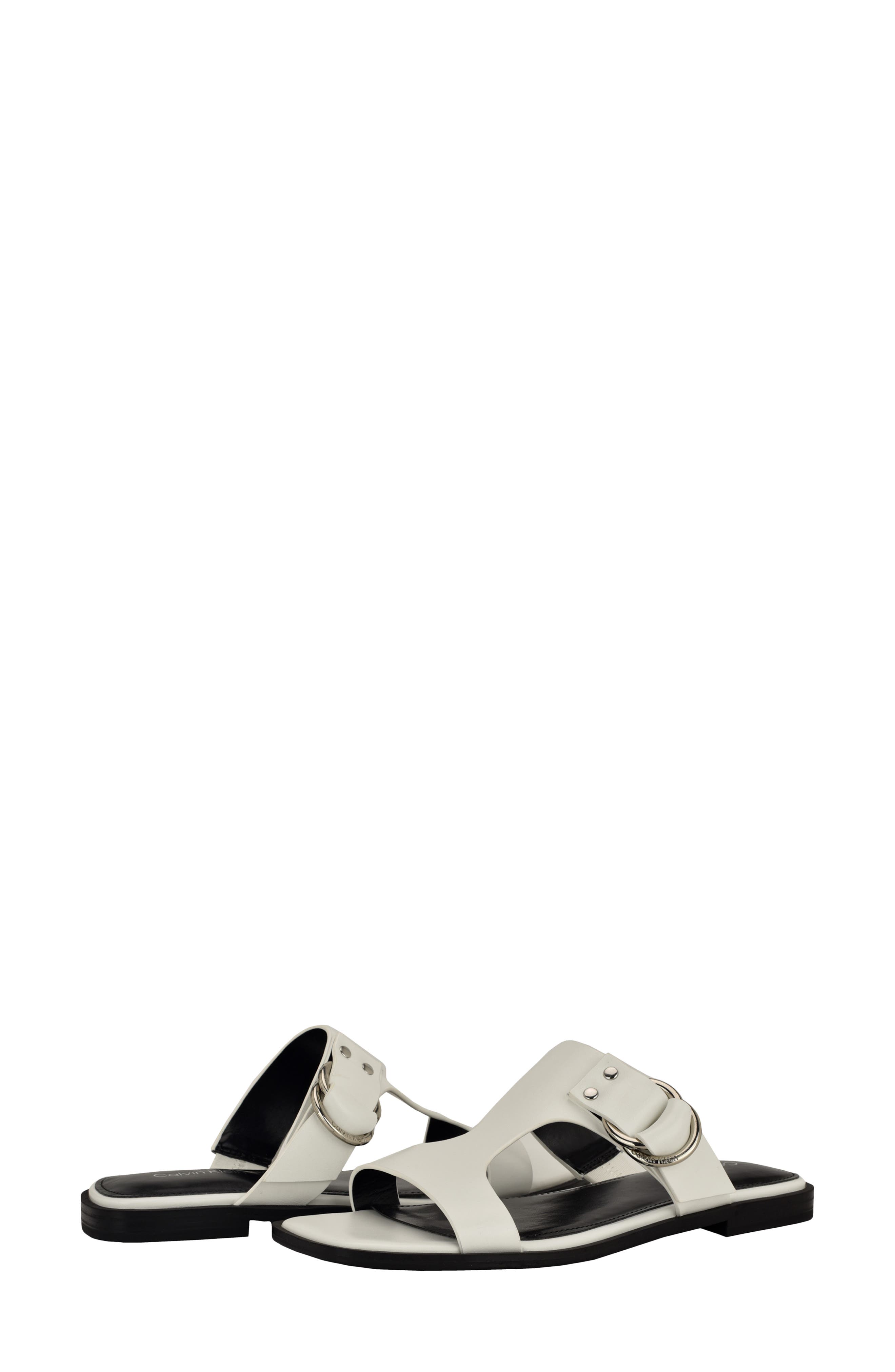 Meritt Slide Sandal, Alternate, color, WHITE 140