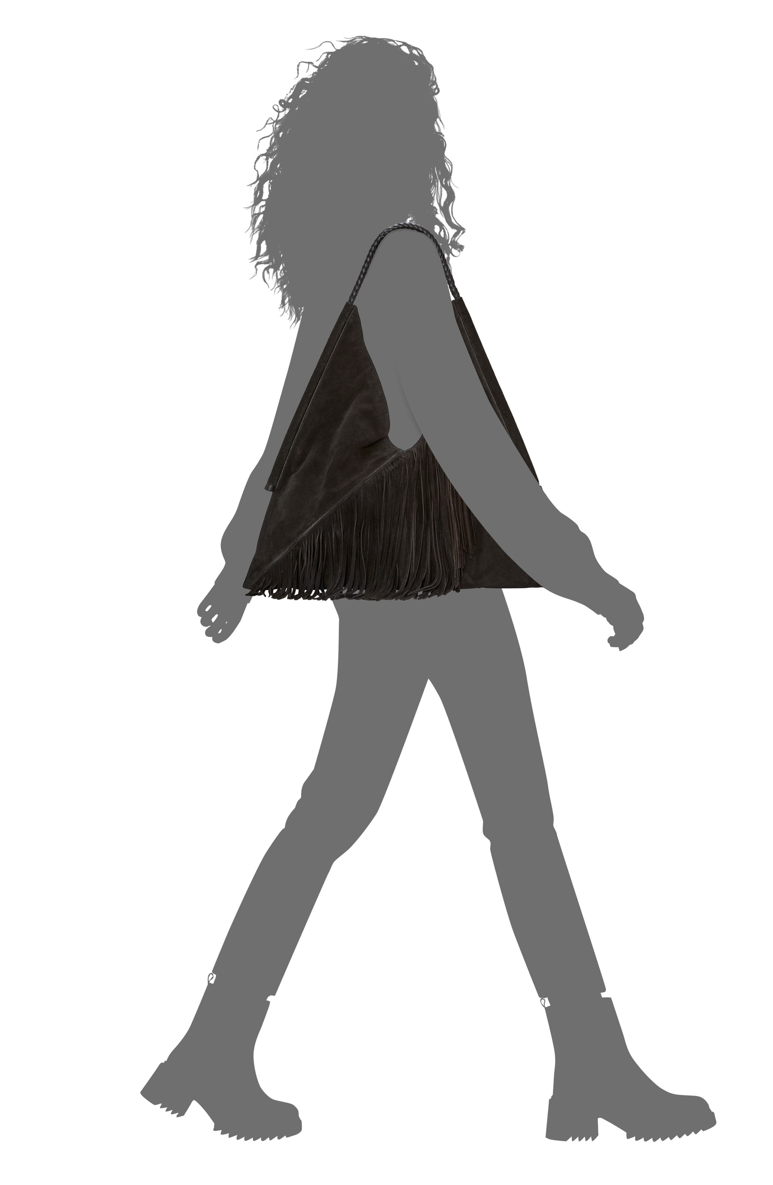 Vince Camuto Liann Suede Hobo Bag, Alternate, color, 