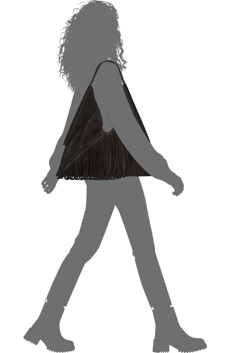 Vince Camuto Liann Suede Hobo Bag, Alternate, color,