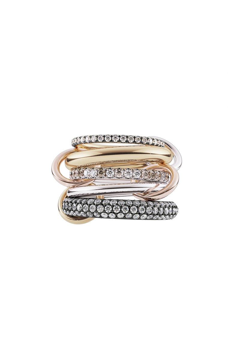 Spinelli Kilcollin Nexus Diamond Linked Rings, Main, color, 