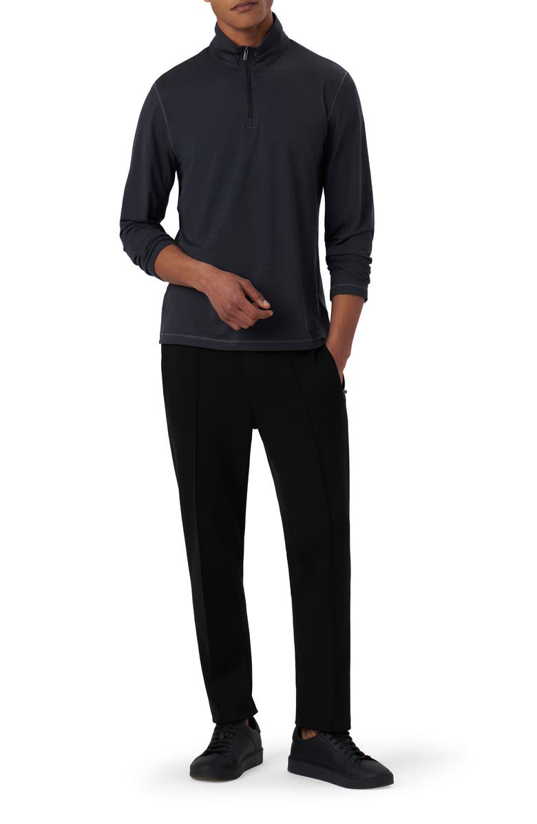 Bugatchi Quarter Zip Performance Pullover, Alternate, color, 