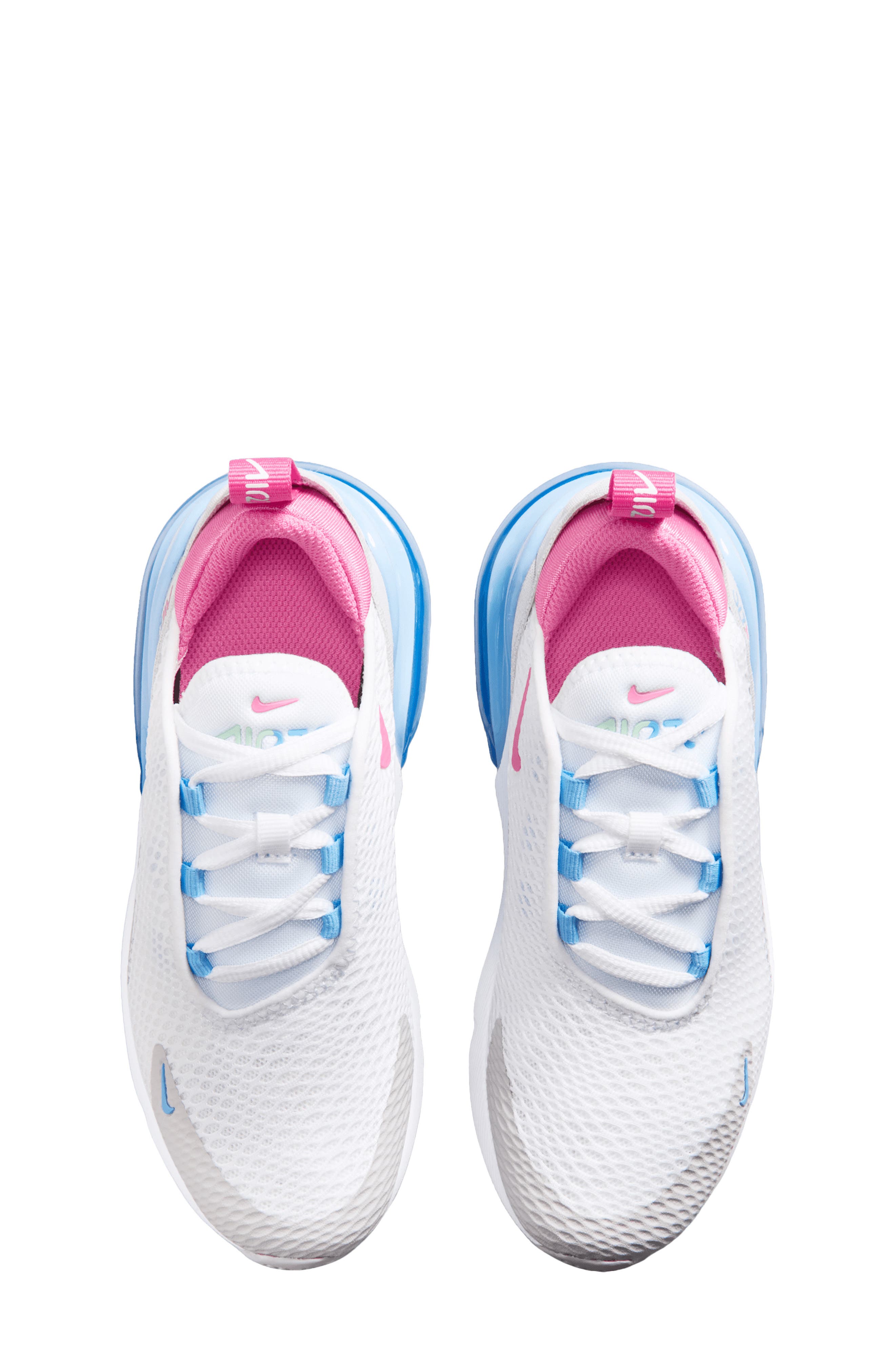 Kids' Air Max 270 Sneaker, Alternate, color, WHITE/BLUE/GREEN/PINKSICLE