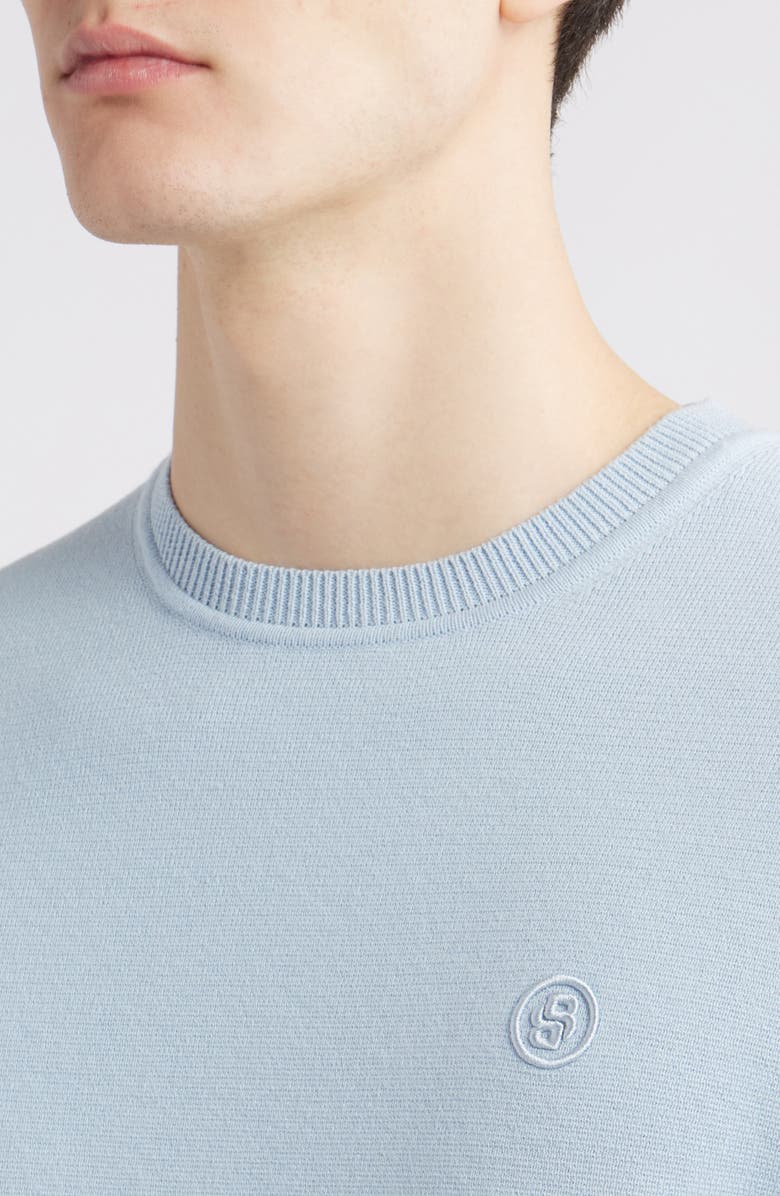 BOSS Barco Logo Embroidered Sweater, Alternate, color, 