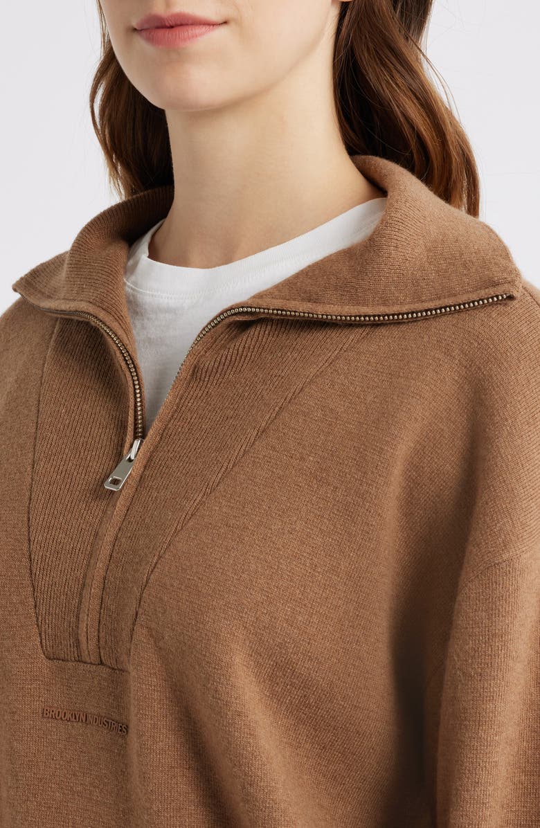 Brooklyn Industries Half Zip Polo Sweater, Alternate, color, Kelp