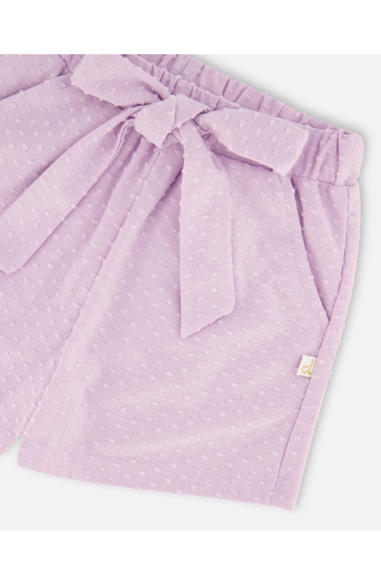 Deux par Deux Jersey Relaxed Cut Shorts, Alternate, color, Lavender