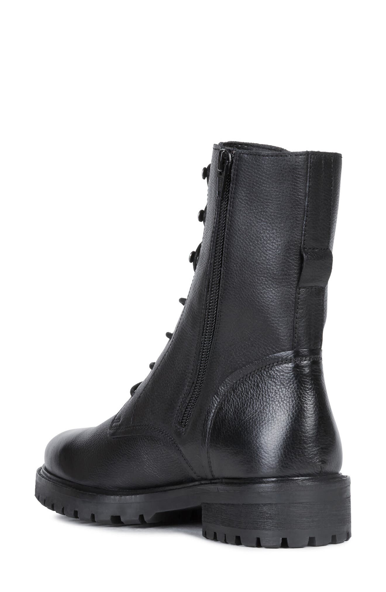 Hoara Lace-Up Boot, Alternate, color, BLACK