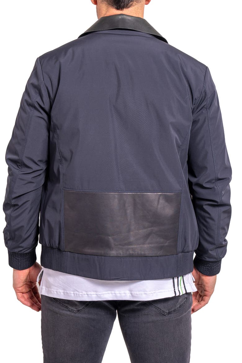 Ascension0016 Leather Trim Jacket, Alternate, color, BLUE