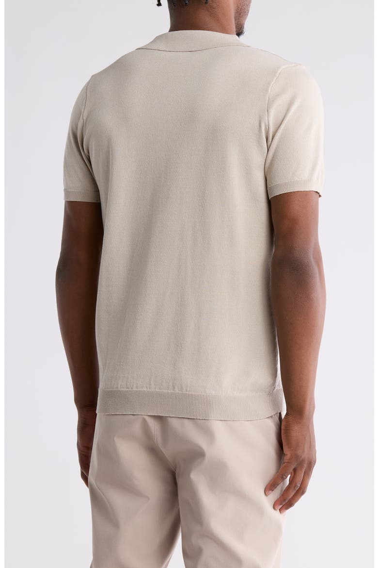 Slim Fit Sweater Knit Polo, Alternate, color, SAND