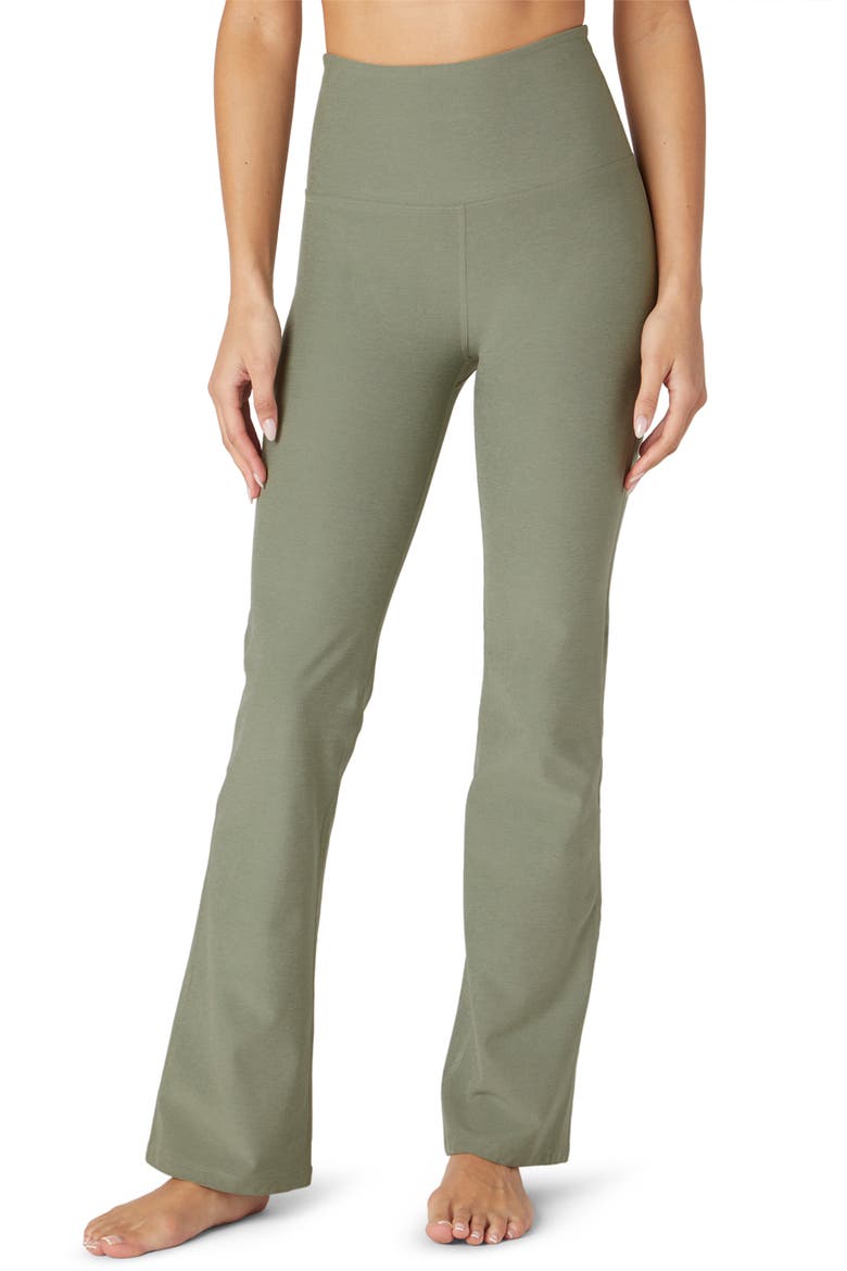 Practice Space Dye High Waist Pants, Main, color, GREY SAGE HEATHER