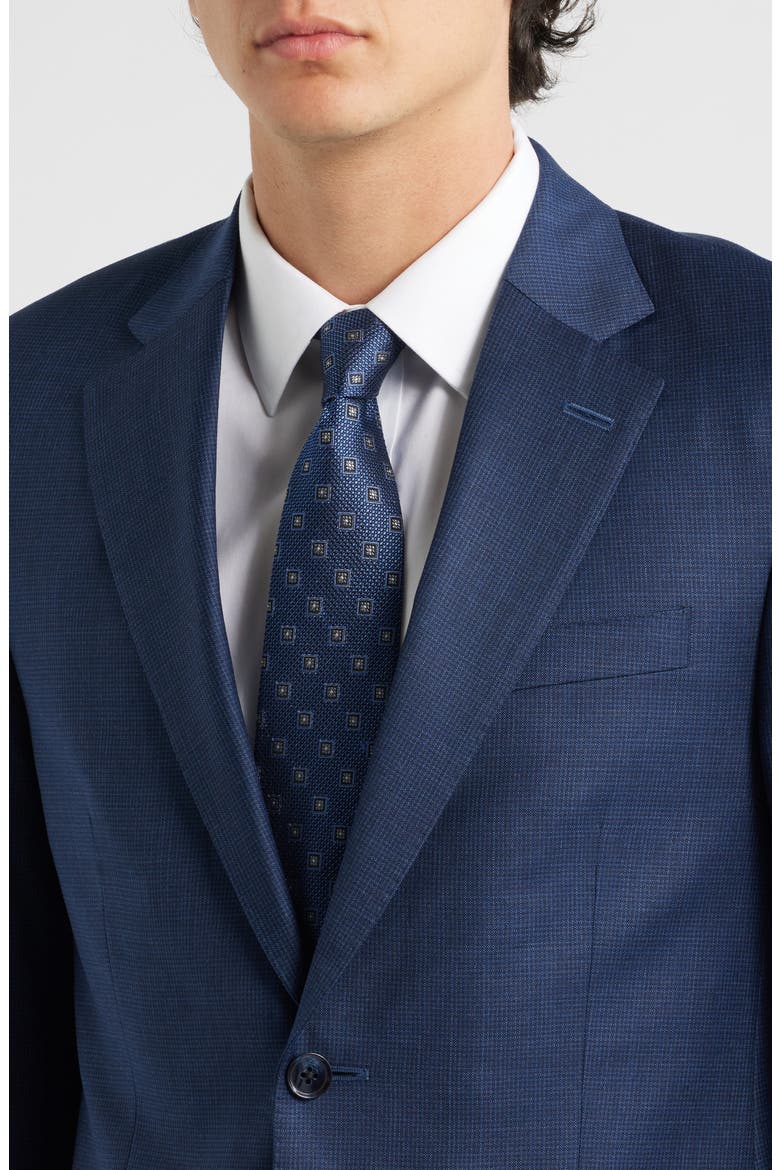 Flynn Classic Fit Navy Microcheck Wool Suit, Alternate, color, NAVY