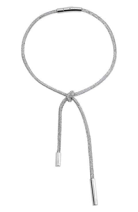 Crystal Knot Necklace