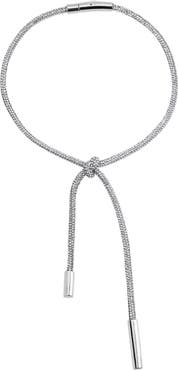 Area Crystal Knot Necklace