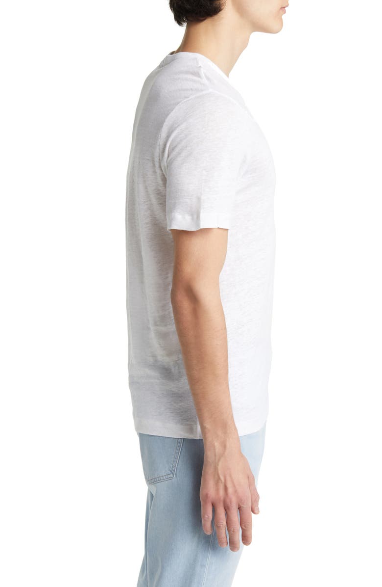BOSS Tiburt Slub Linen T-Shirt, Alternate, color,