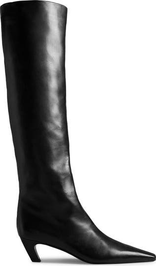 Khaite Flat Over The Knee Sock Boots Khaite Davis Knee High Boot