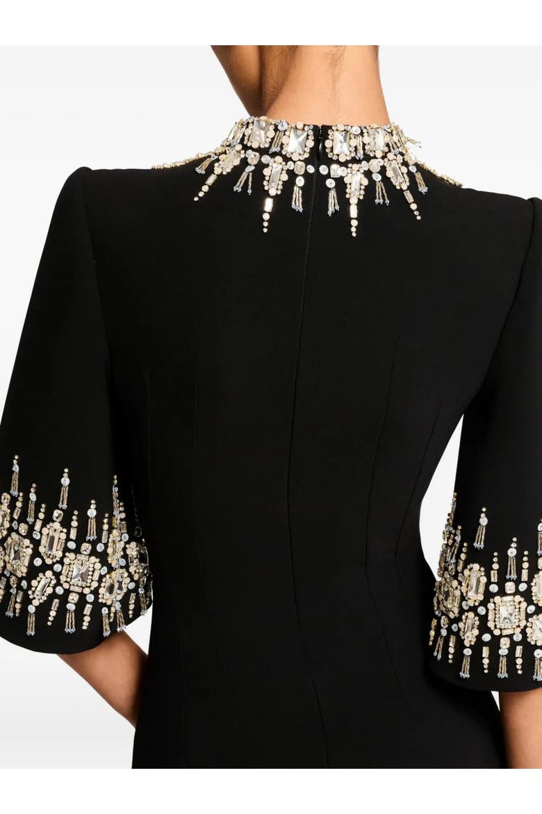 Ilana Embellished Maxi Dress, Alternate, color, Liquorice