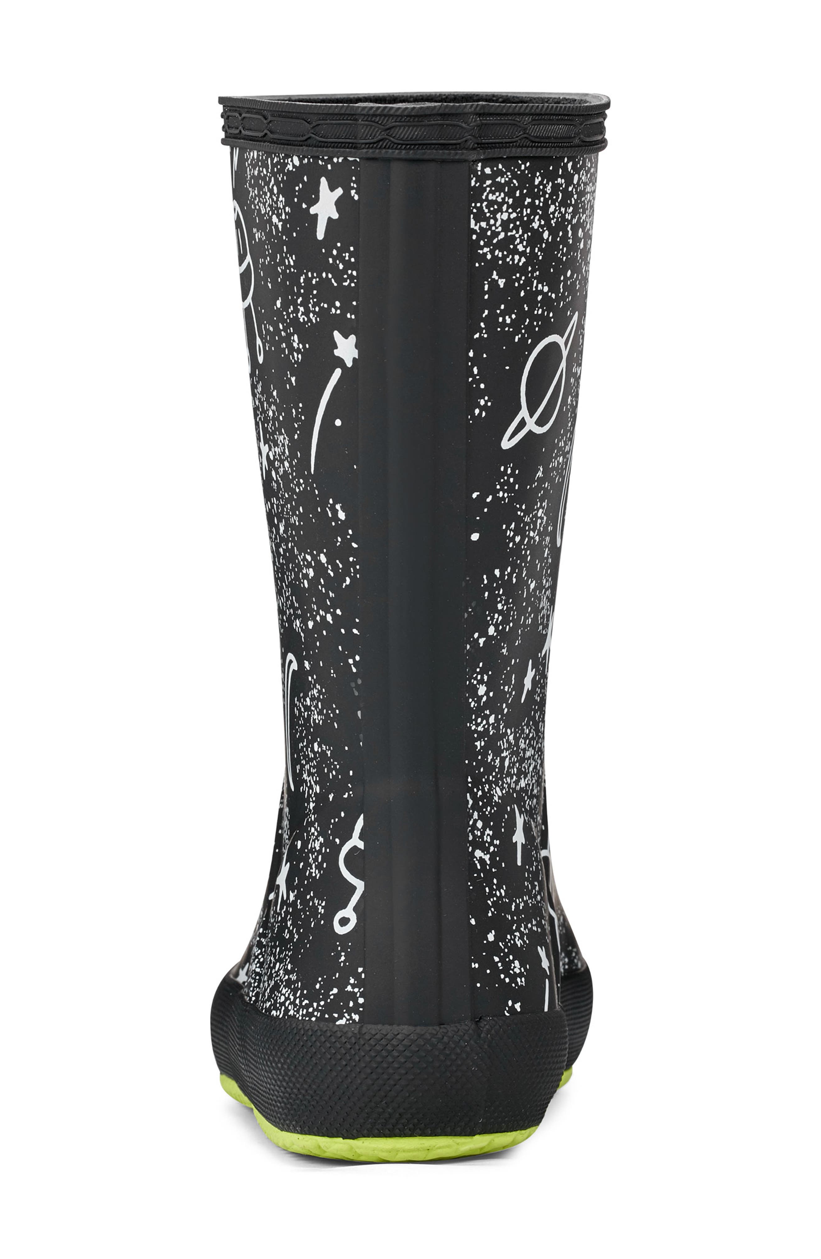 Hunter Kids' First Classic Rain Boot, Alternate, color, Black Multi/ Black